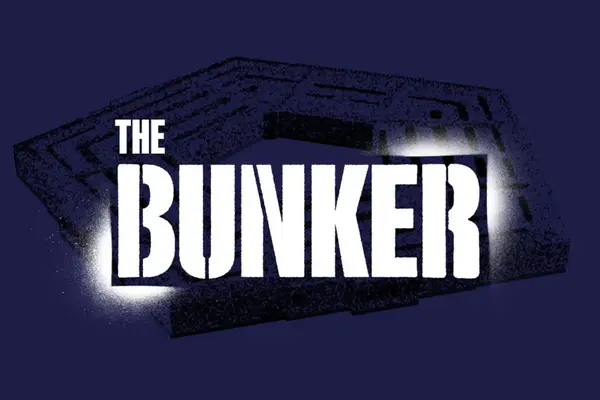 A banner shows the Pentagon in the background and the words "The Bunker" in the foreground