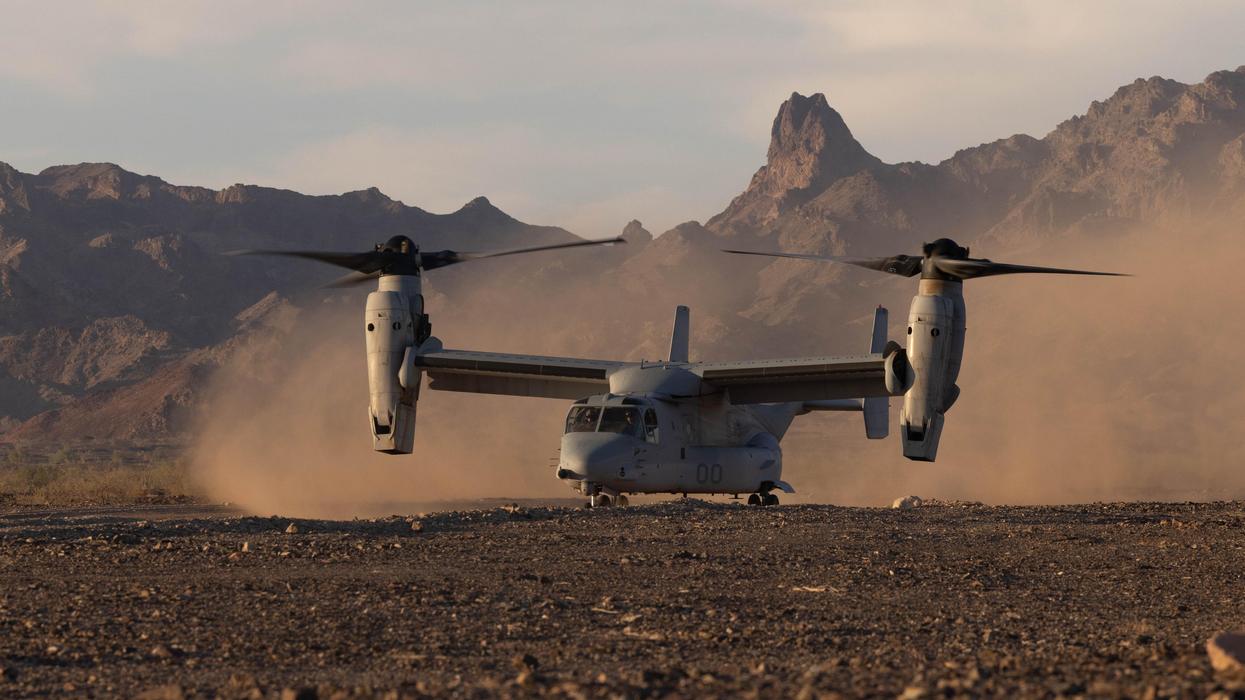 A Marine MV-22B Osprey