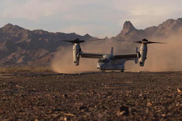 A Marine MV-22B Osprey