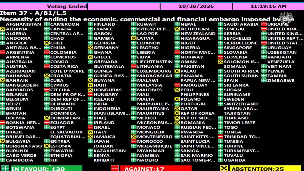 Despite intense US pressure, UN votes to condemn Cuba blockade | Responsible Statecraft