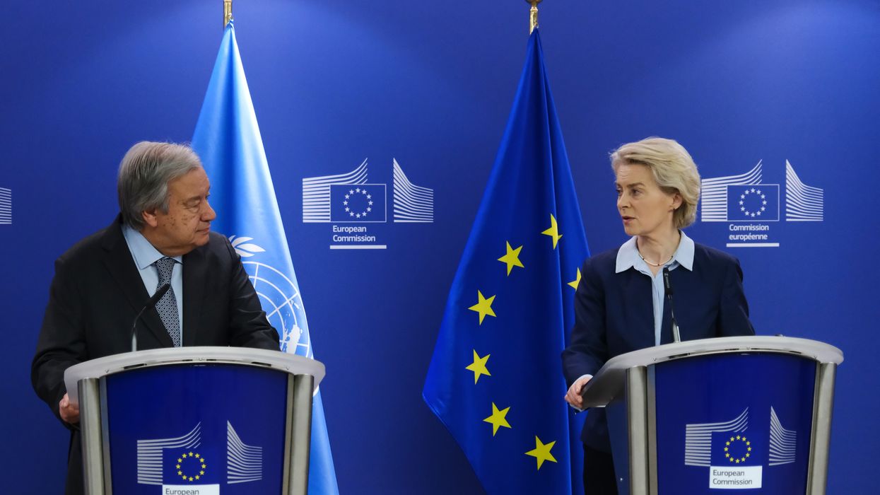 Antonio Guterres and Ursula von der Leyen