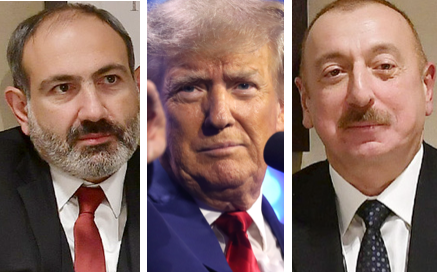 Armenian Prime Minister Niкol Pashinyan, Trump, Ilham Aliyev of Azerbaijan