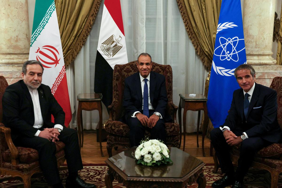 Badr Abdelatty, Abbas Araghchi, Rafael Grossi