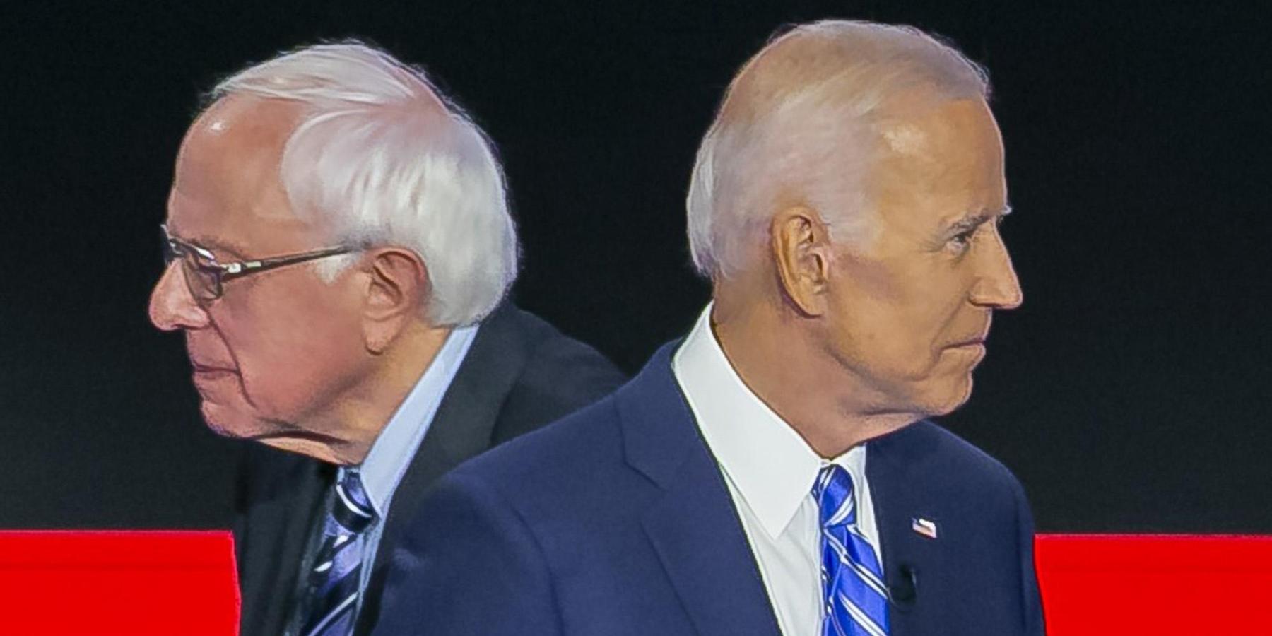 Bernie Sanders and Joe Biden