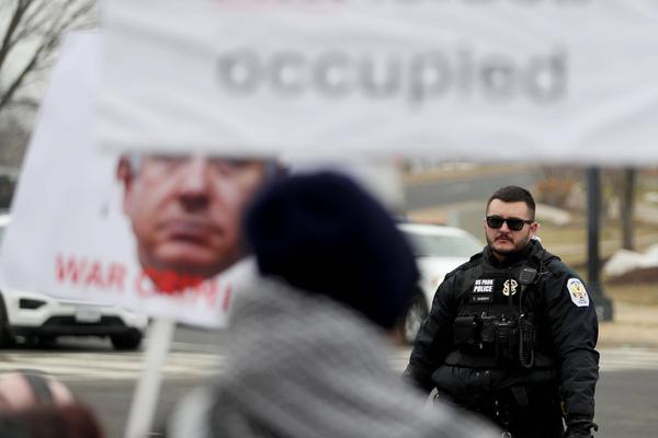 Board of Peace protest Washington DC