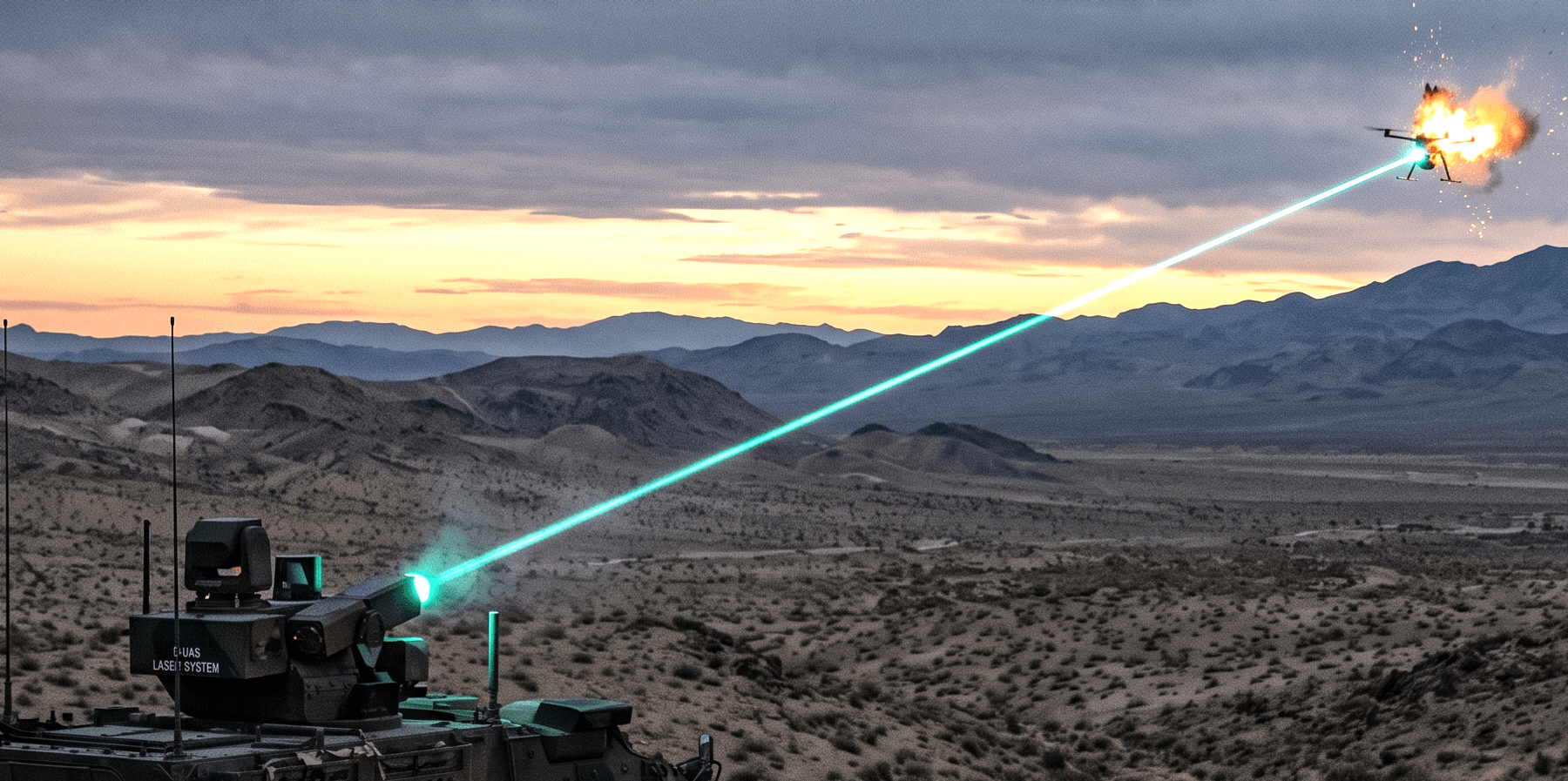 Counterdrone laser