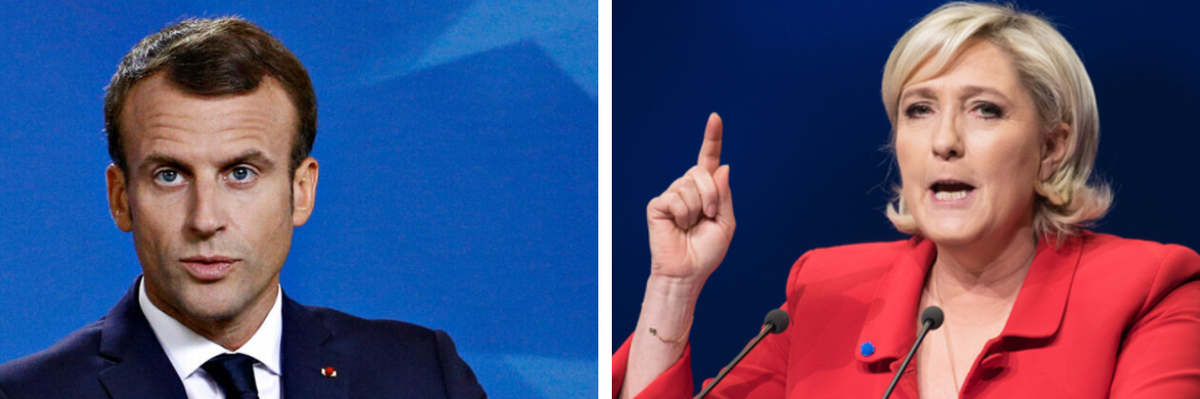 Macron hopes a 'war bounce' will pull him through tight race