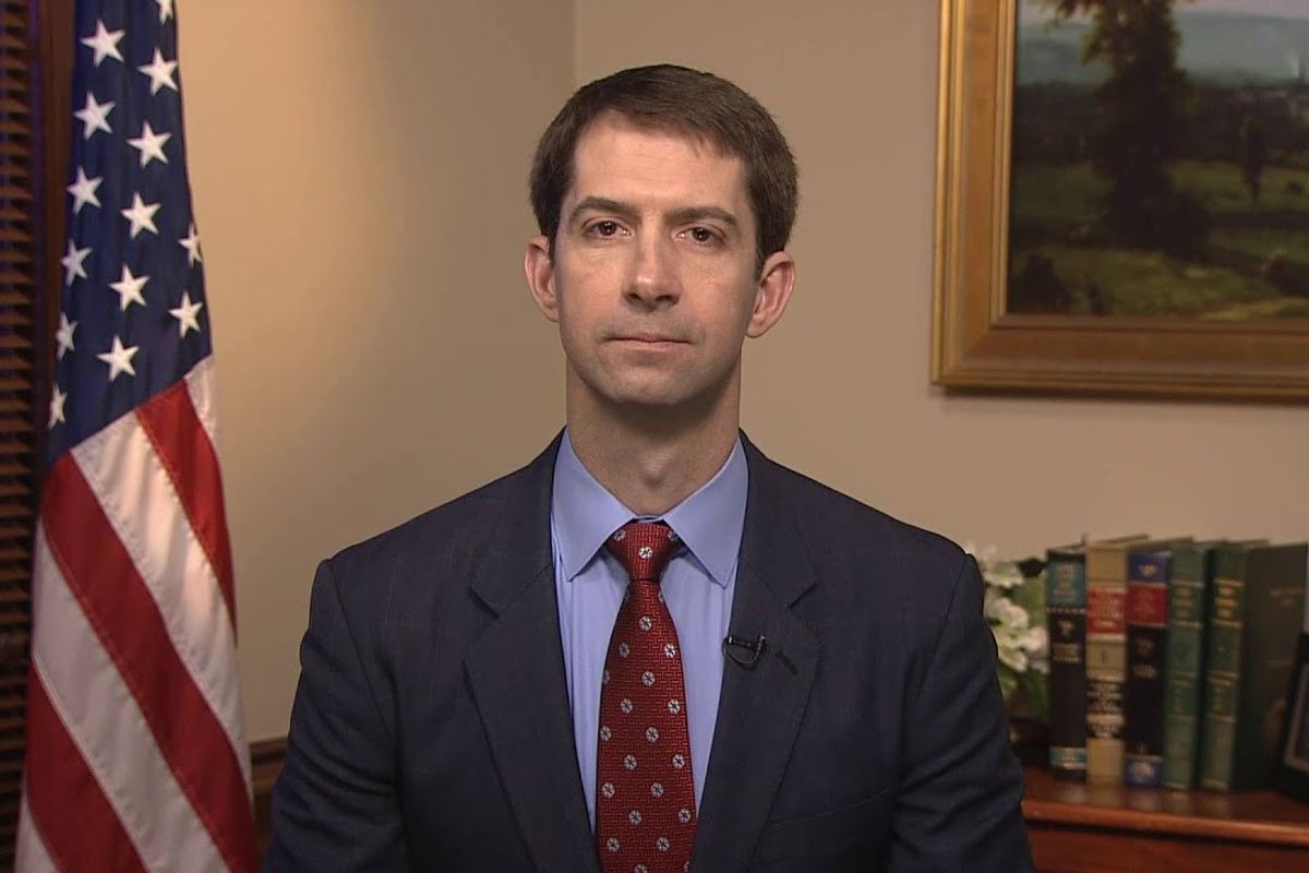 Tom Cotton calls for Justice Dept. probe of news photographers