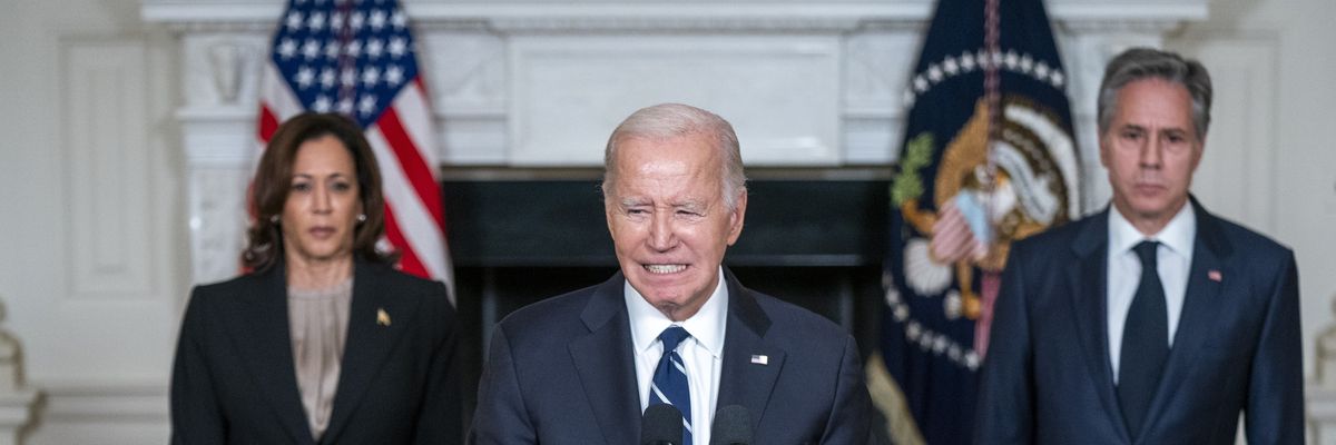 In blistering remarks, Biden commits aid, intel, and military assets to Israel