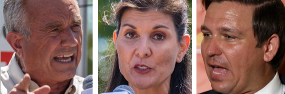Presidential hopefuls outdo each other on Hamas, Israel war