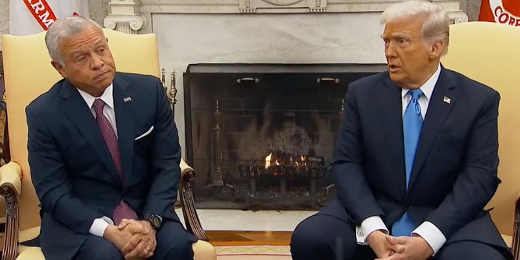 Jordan’s Abdullah at White House, looking down the barrel of a gun