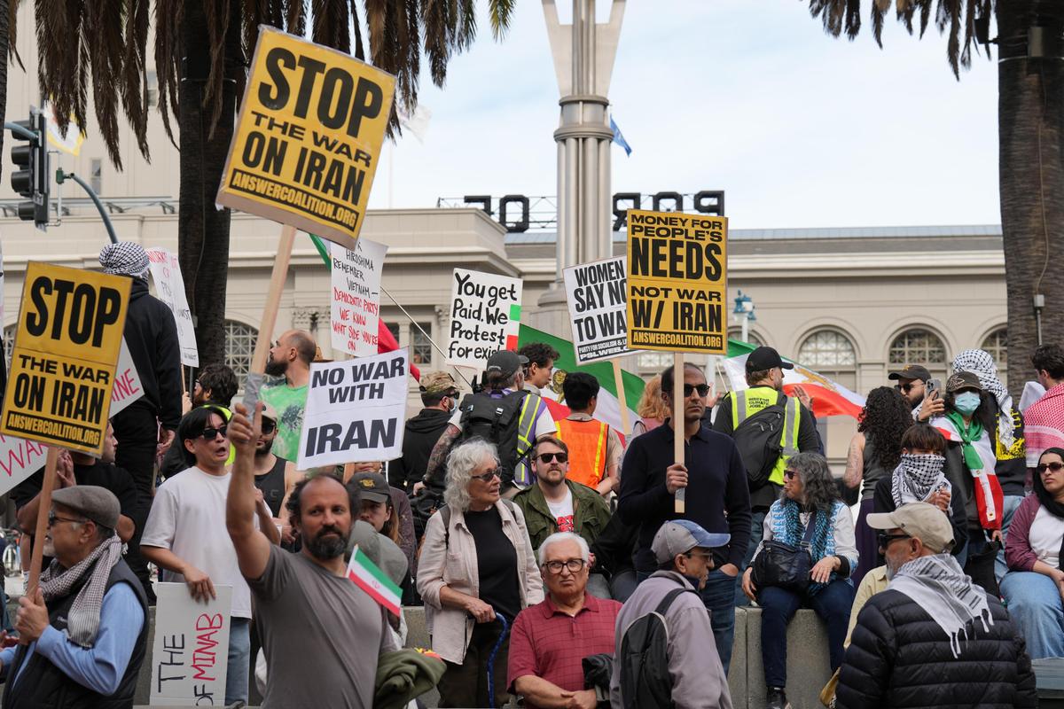 Iran war protests