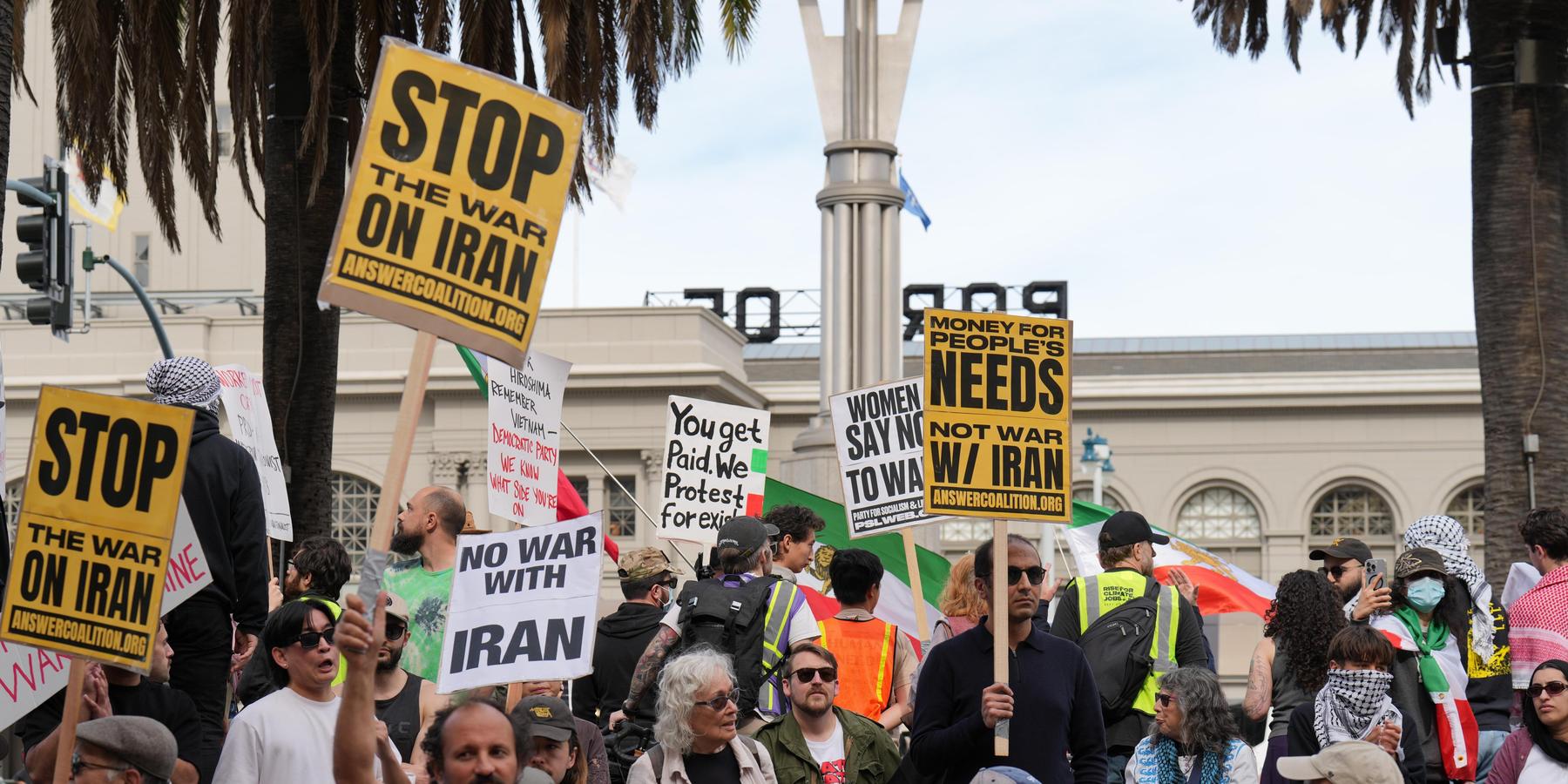 Iran war protests