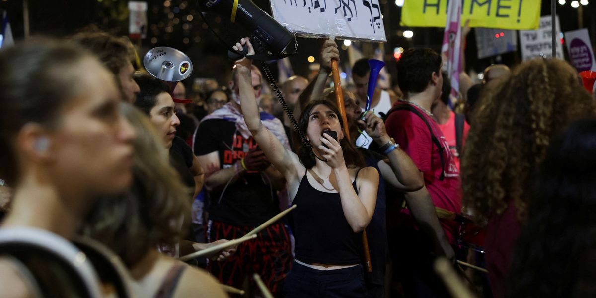Israelis demonstrate against Israeli Prime Minister Benjamin Netanyahu's government and call for the release of hostages in Gaza, amid the Israel-Hamas conflict, in Tel Aviv, Israel, August 10, 2024