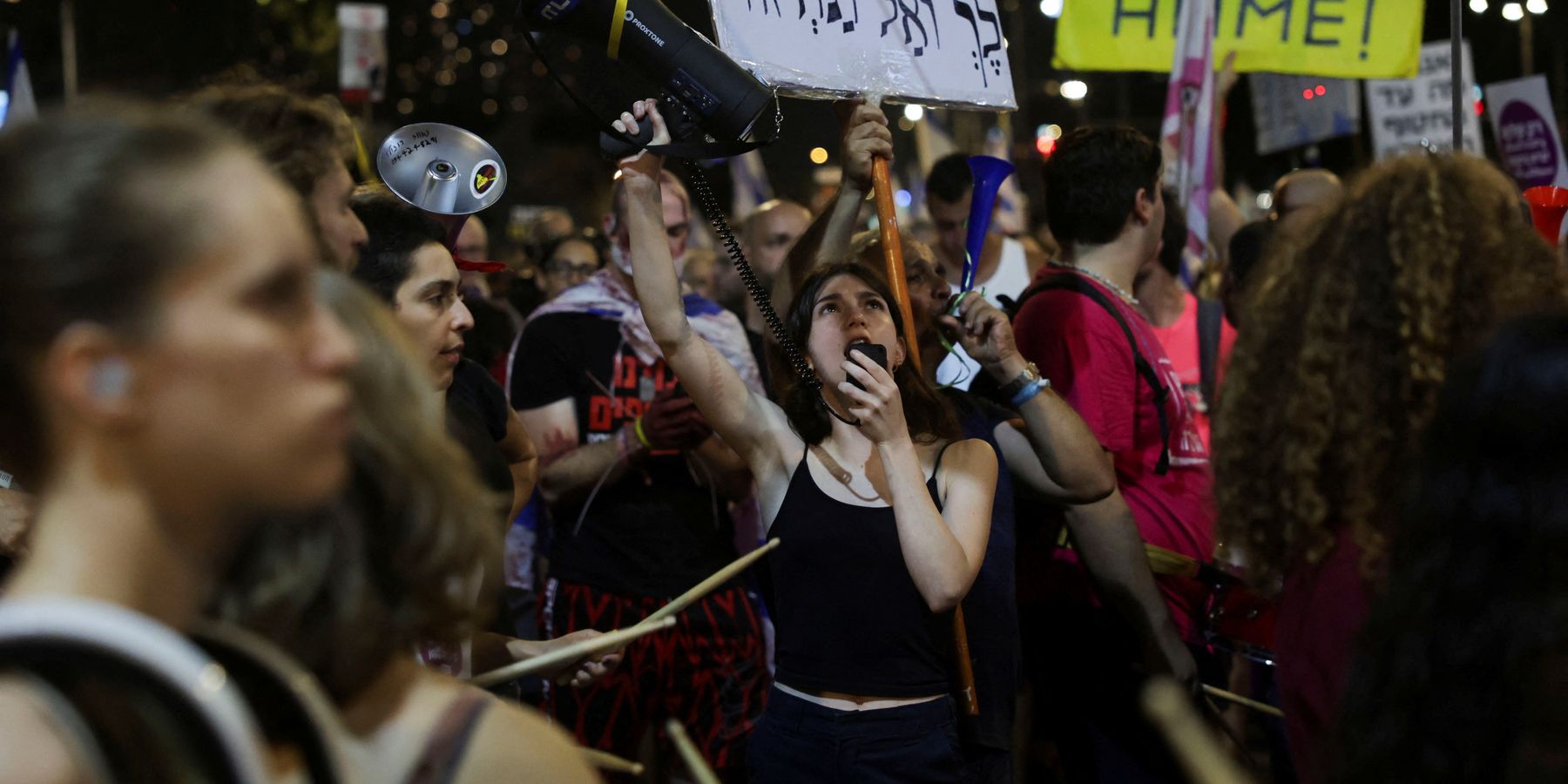 Israelis demonstrate against Israeli Prime Minister Benjamin Netanyahu's government and call for the release of hostages in Gaza, amid the Israel-Hamas conflict, in Tel Aviv, Israel, August 10, 2024