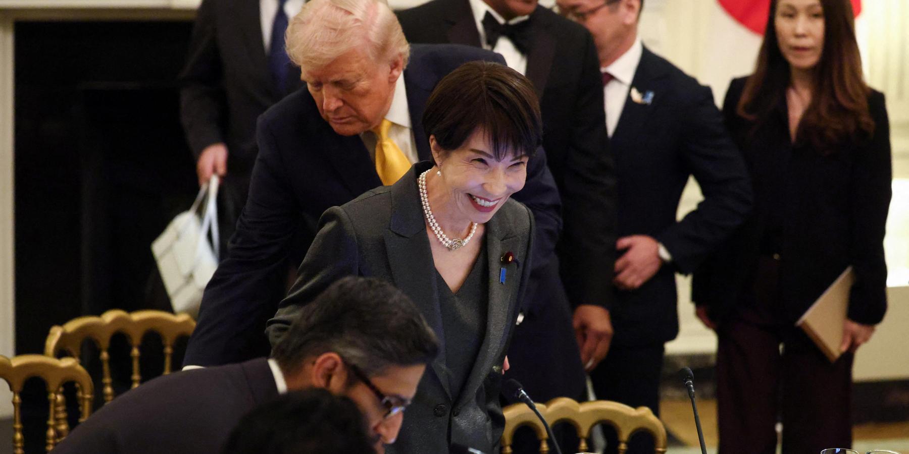 Japanese Prime Minister Sanae Takaichi at White House Trump