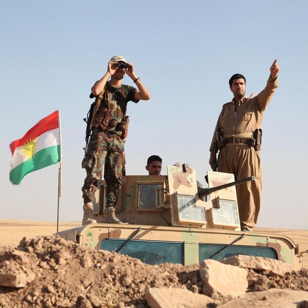 Kurdish peshmerga troops participate in an intensive security deployment
