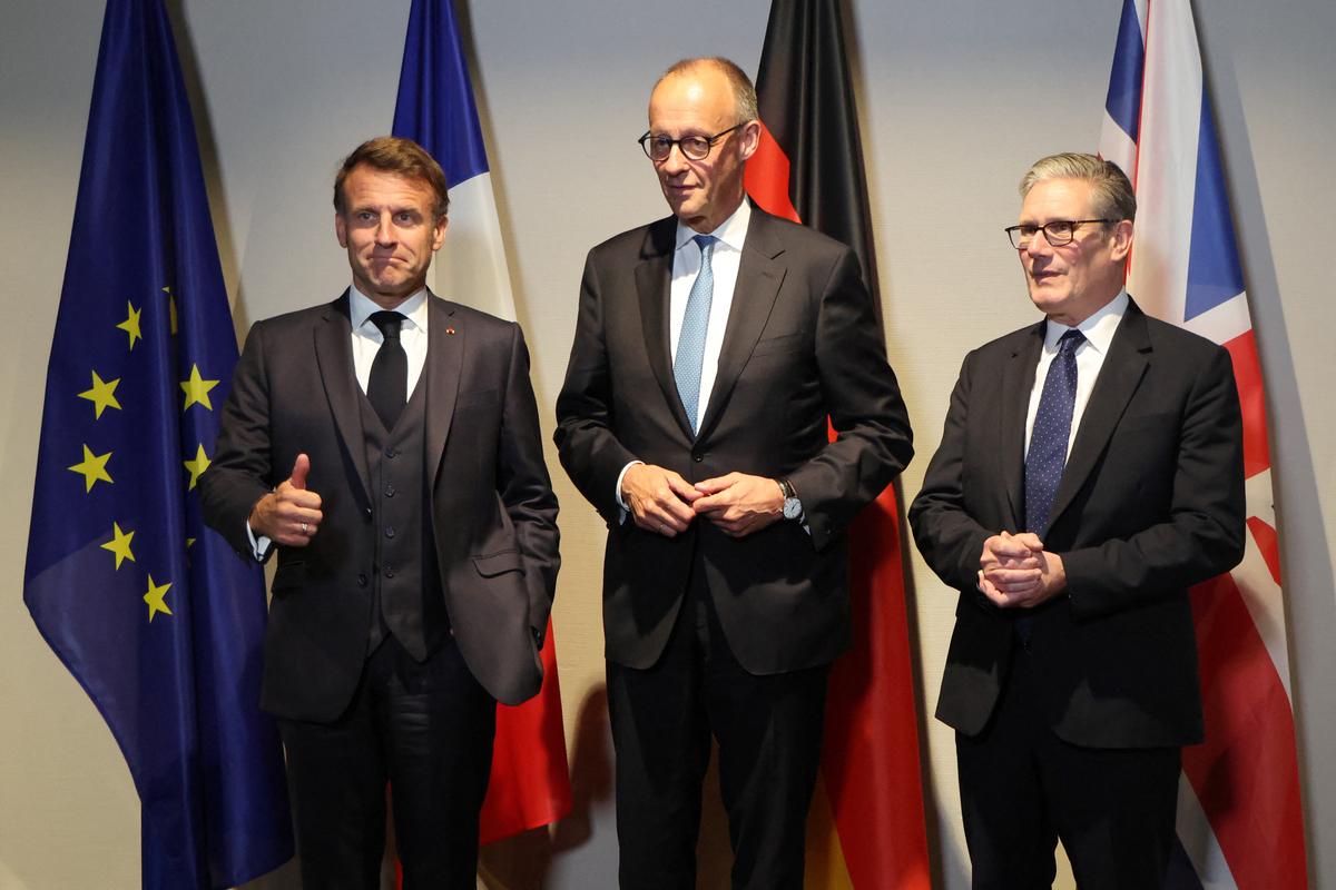 Macron Merz Starmer