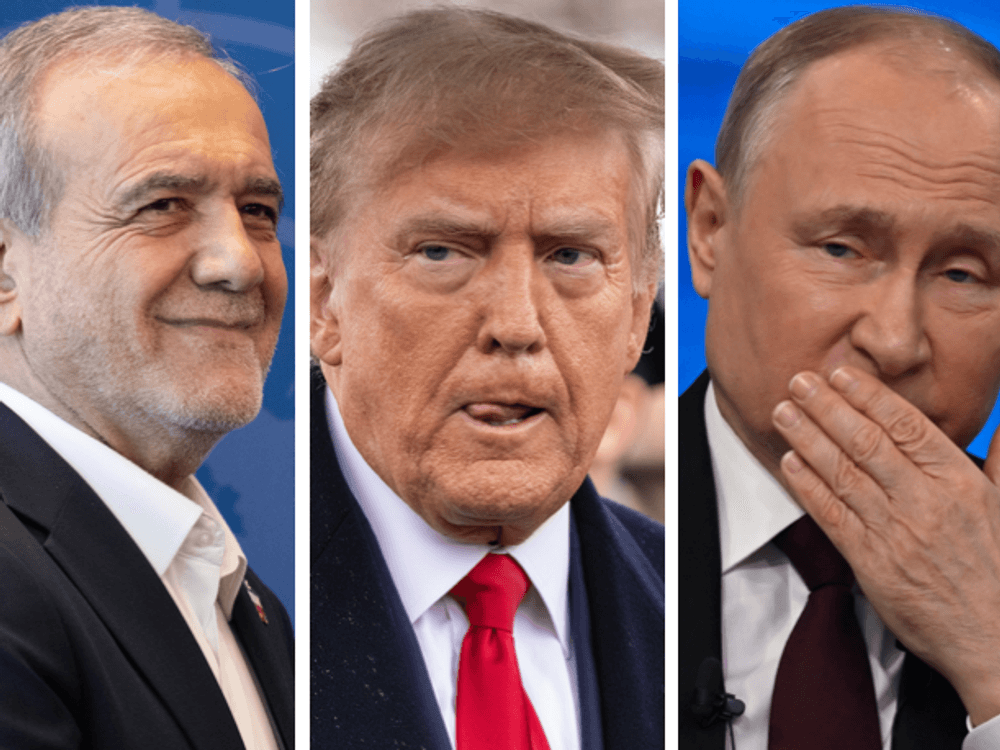 Masoud Pezeshkian ; Donald Trump; Vladimir Putin