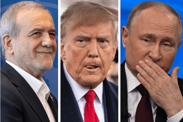Masoud Pezeshkian ; Donald Trump; Vladimir Putin