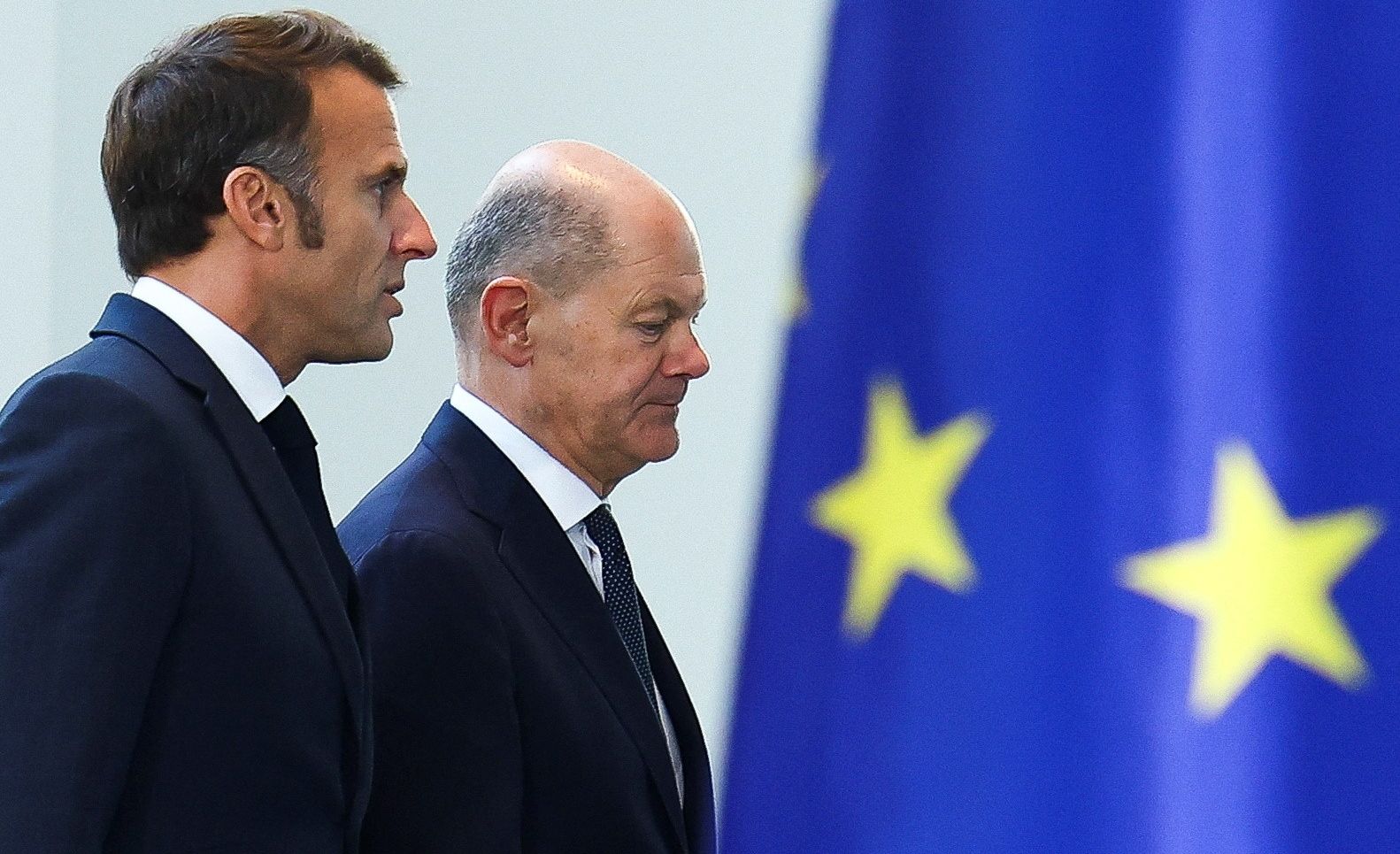 Olaf Scholz Emmanuel Macron