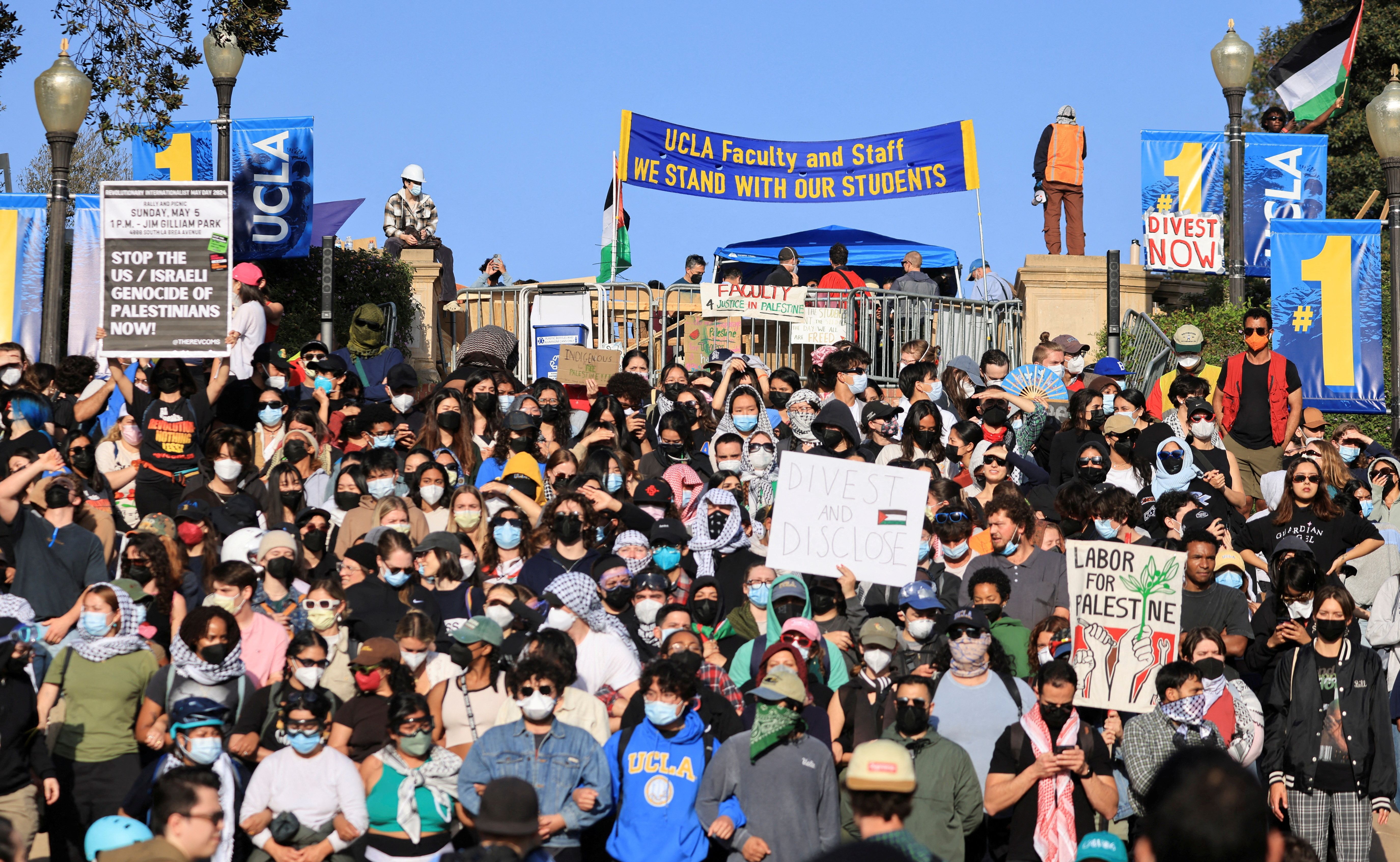 Is 24/7 protest coverage distracting from the real war, in Gaza?