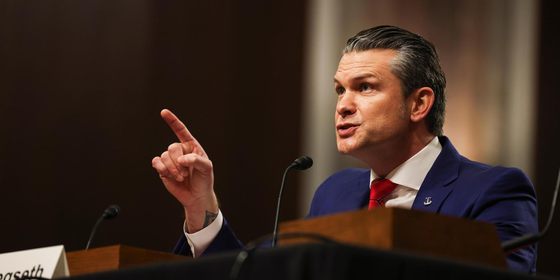 Pete Hegseth testifies before the Senate Armed Services Committee