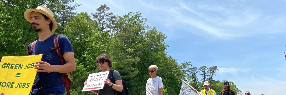 'Honk for humane jobs': NC activists challenge subsidies for weapons maker