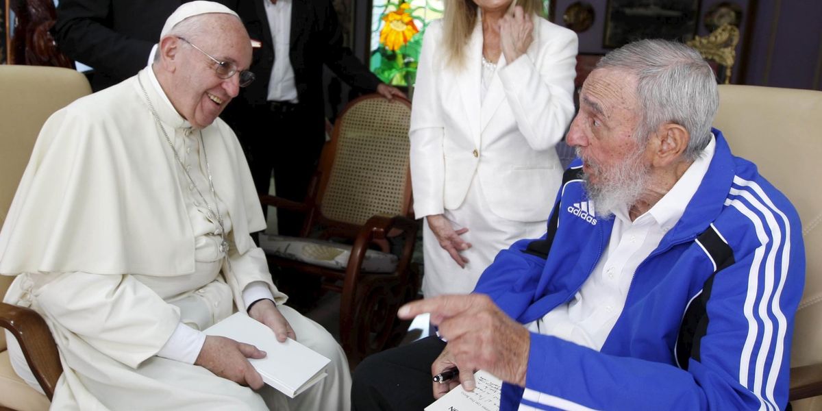 Pope Francis Fidel Castro