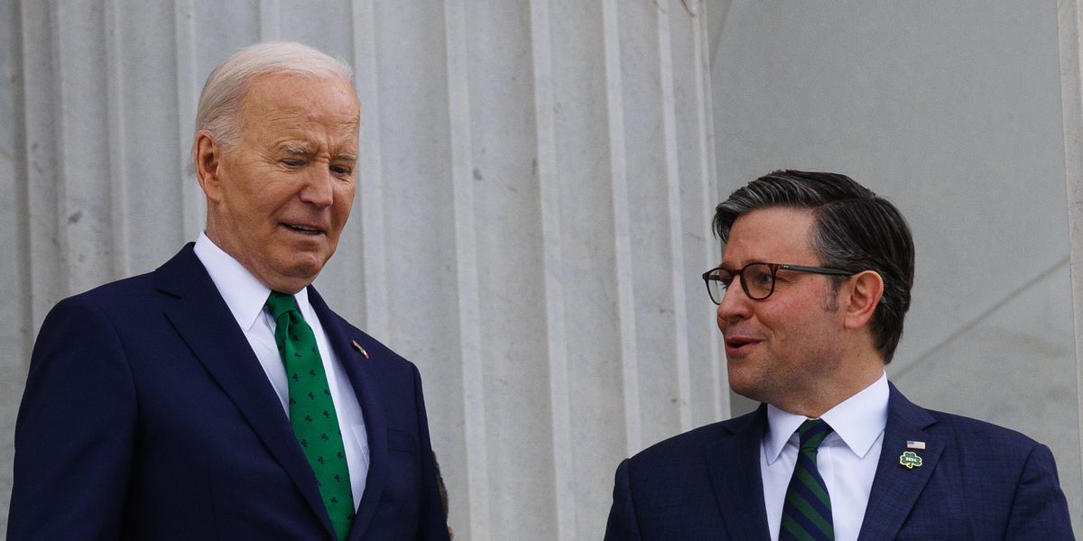 Is Mike Johnson playing chicken with detractors over foreign aid?