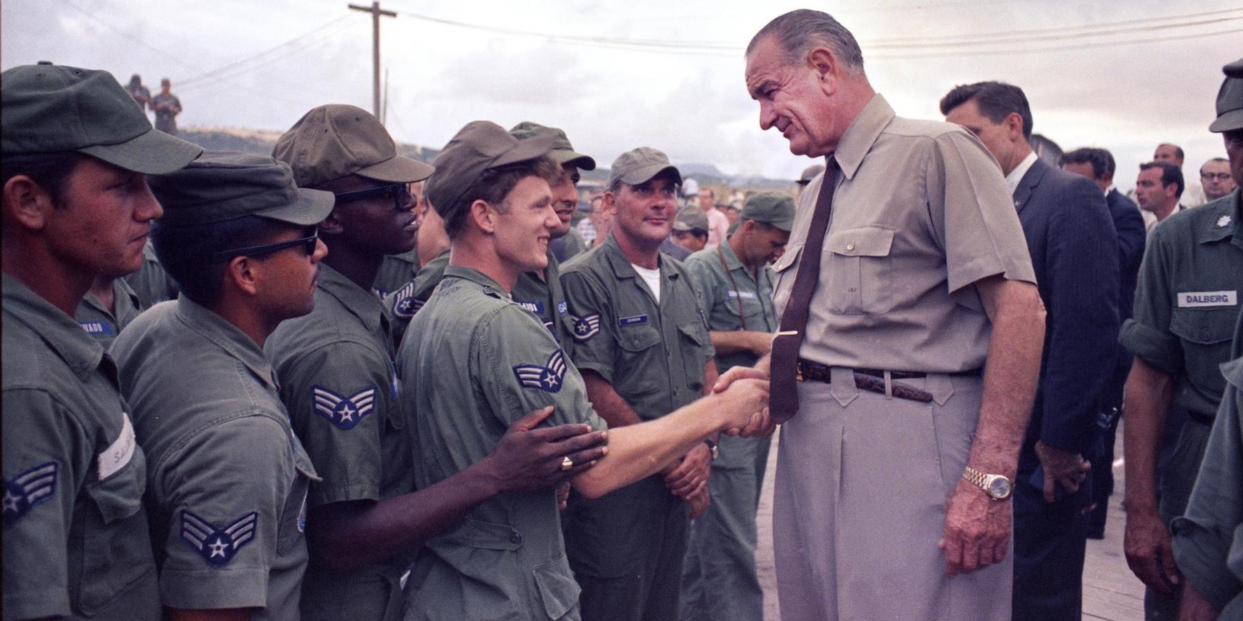 President Johnson in Vietnam