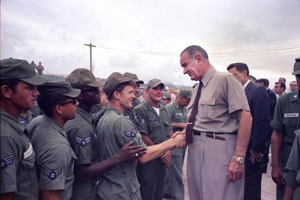President Johnson in Vietnam