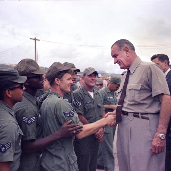 President Johnson in Vietnam
