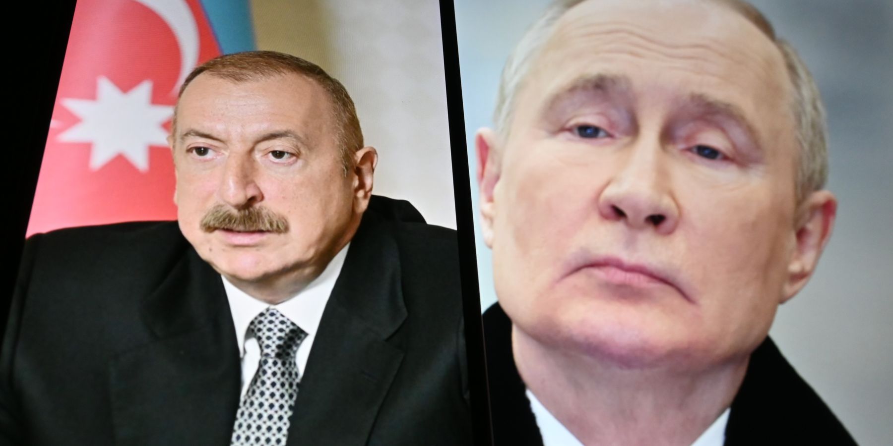 President of Azerbaijan Ilham Aliyev and President of Russia Vladimir Putin