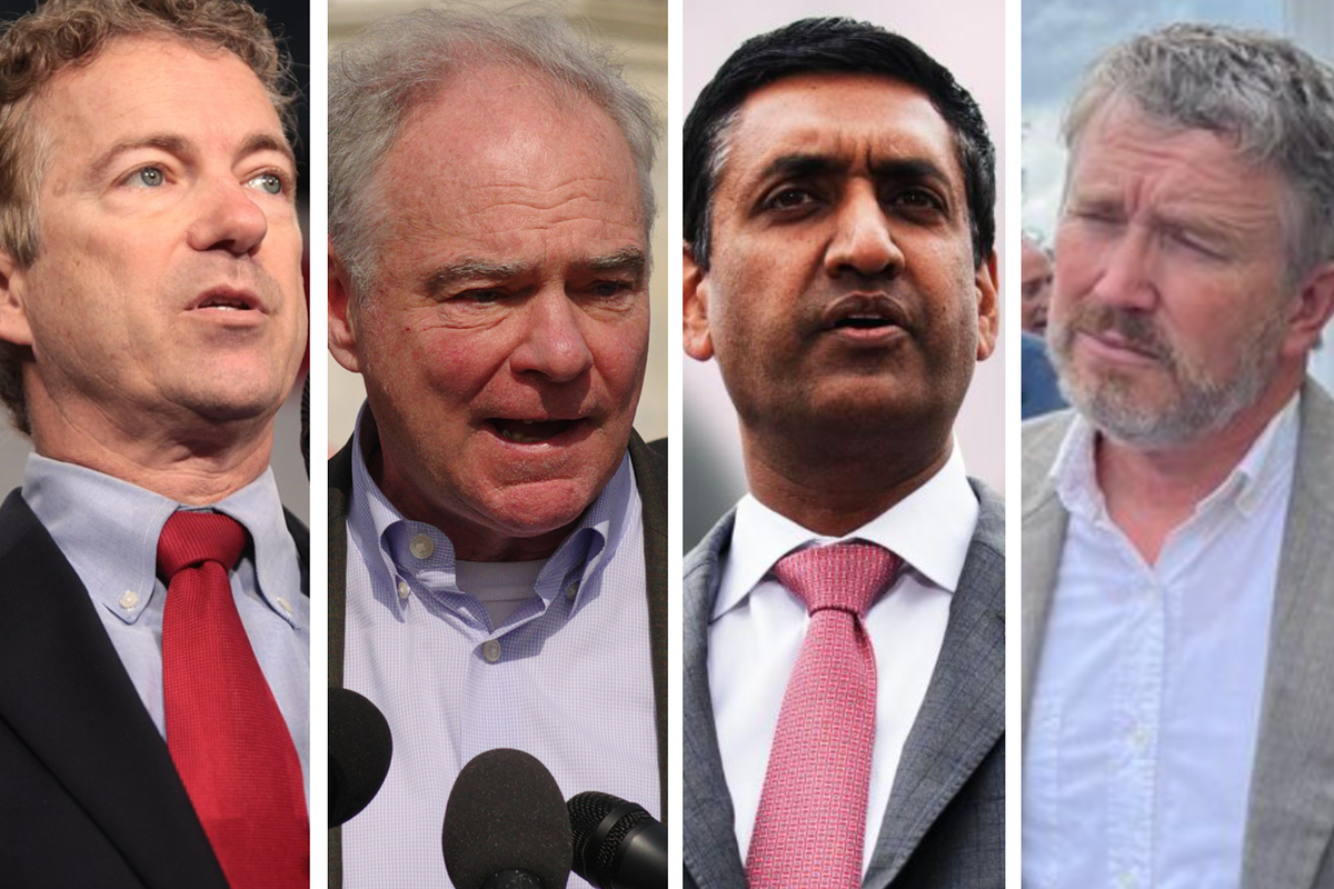Rand Paul, Tim Kaine, Ro Khanna, Thomas Massie