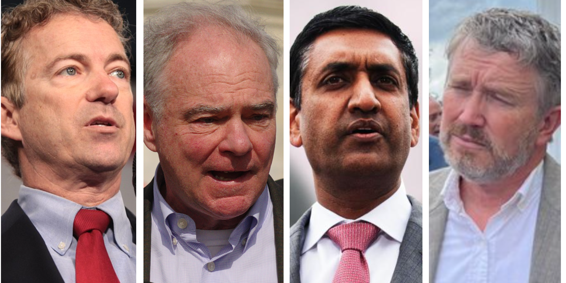 Rand Paul, Tim Kaine, Ro Khanna, Thomas Massie