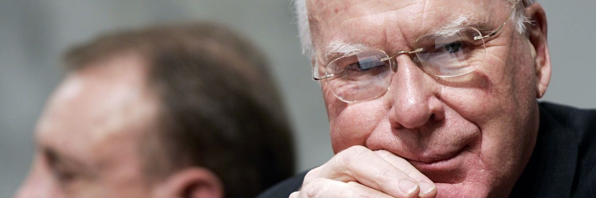 Senator Leahy worked consistently to take the bite out of war
