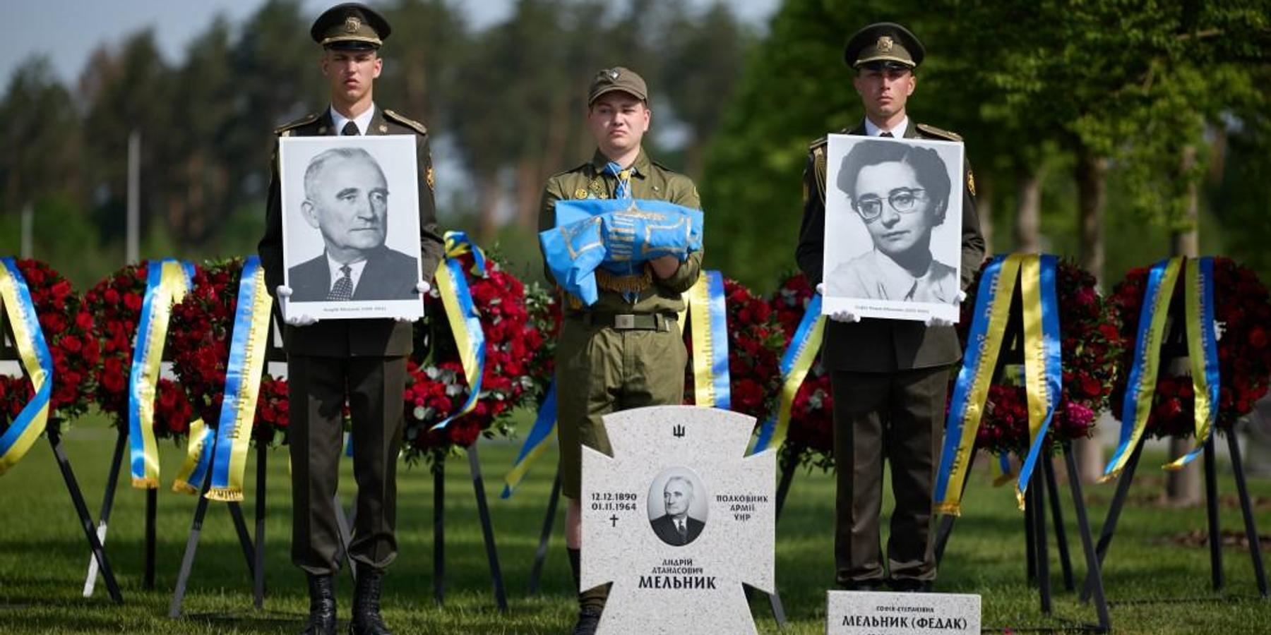 Reburial of Andriy Melnyk in Ukraine