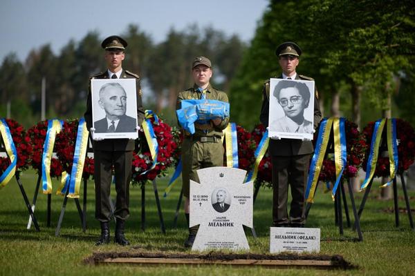 Reburial of Andriy Melnyk in Ukraine