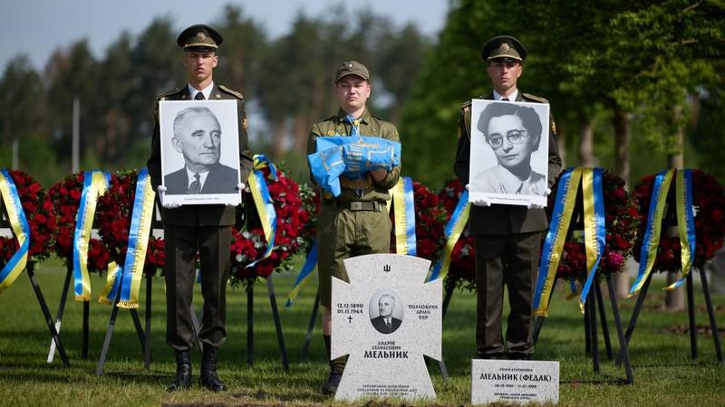 Reburial of Andriy Melnyk in Ukraine