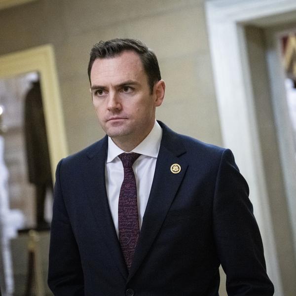 Rep. Mike Gallagher (R-WI) walks through the U.S. Capitol