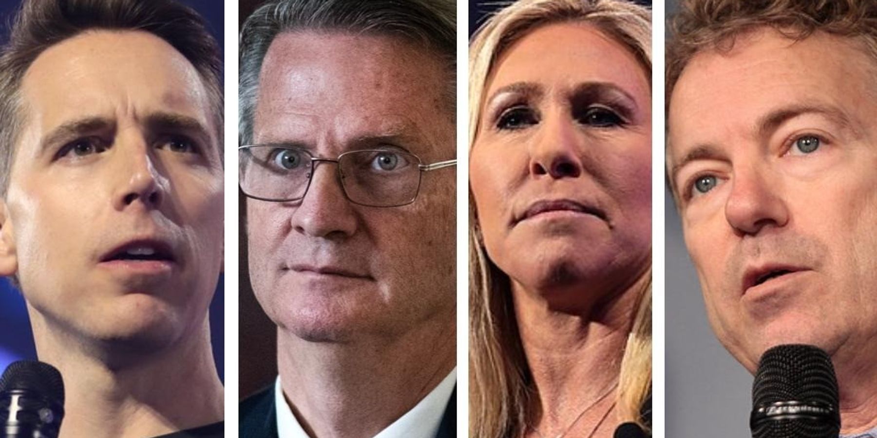 Sen. Josh Hawley (R-Mo), Rep. Tim Burchett (R-Tenn.) Marjorie Taylor Greene (R-Ga.), Sen. Rand Paul (R-Ky.)