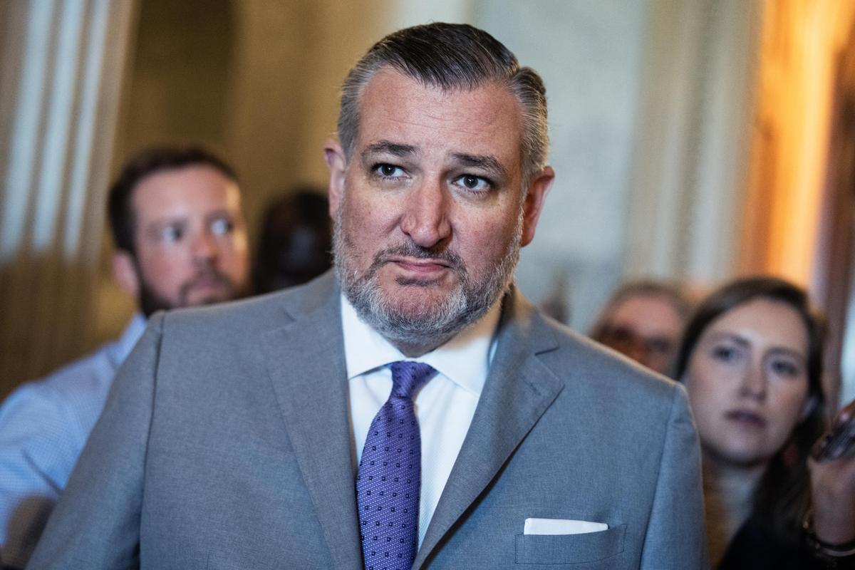 Sen. Ted Cruz, R-Texas, is seen after the Senate luncheons in the U.S. Capitol