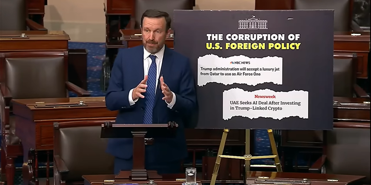 Senator Chris Murphy on Senate floor