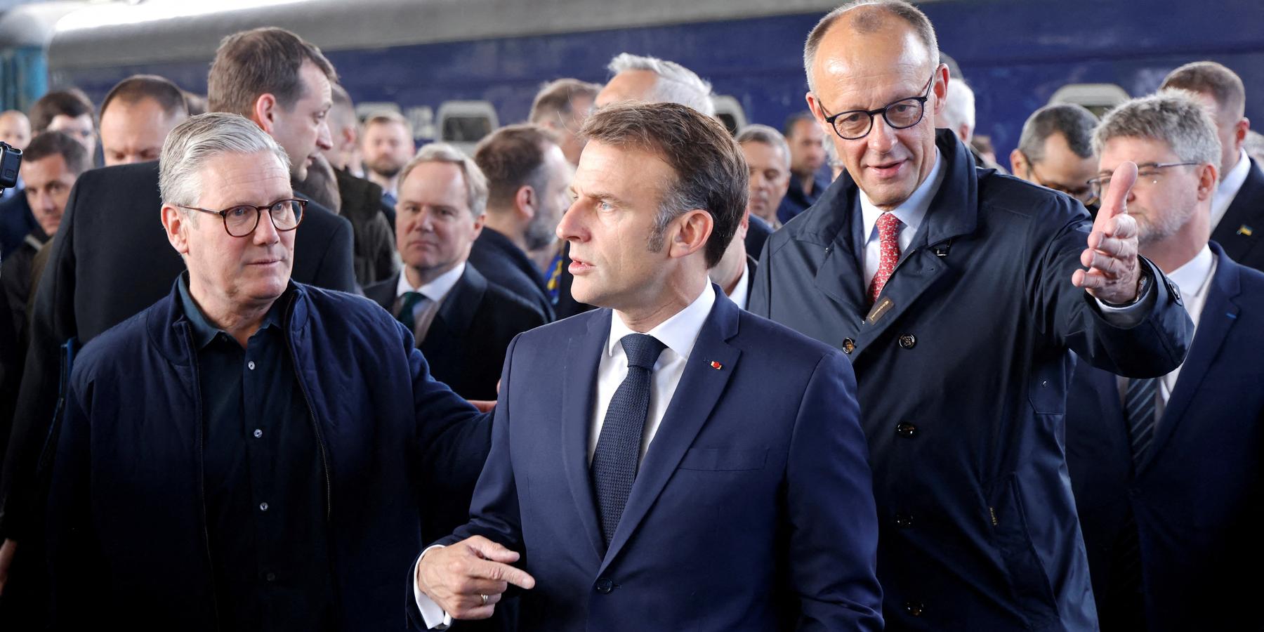 Starmer Macron Merz