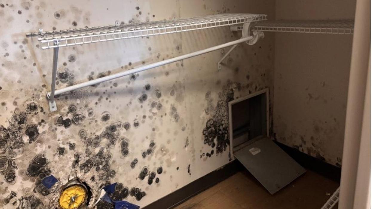 Suspected mold in barracks at Naval Station Norfolk in Norfolk, Virginia
