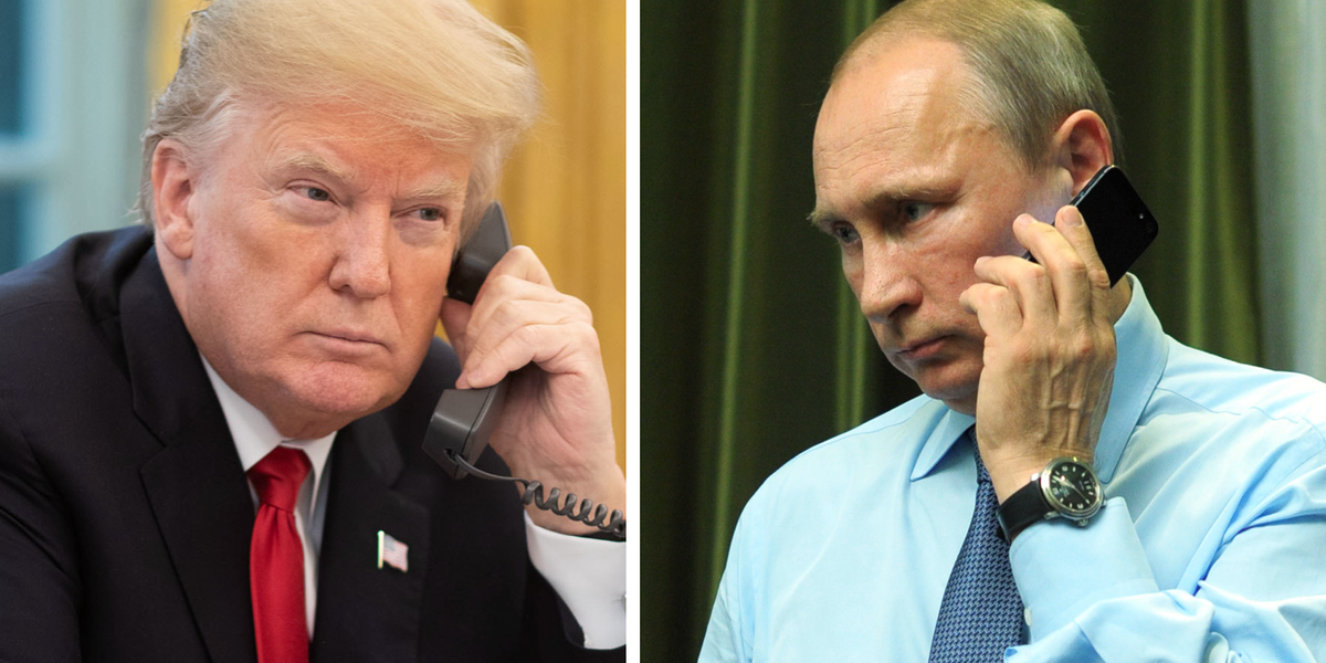 Trump and Putin on phone