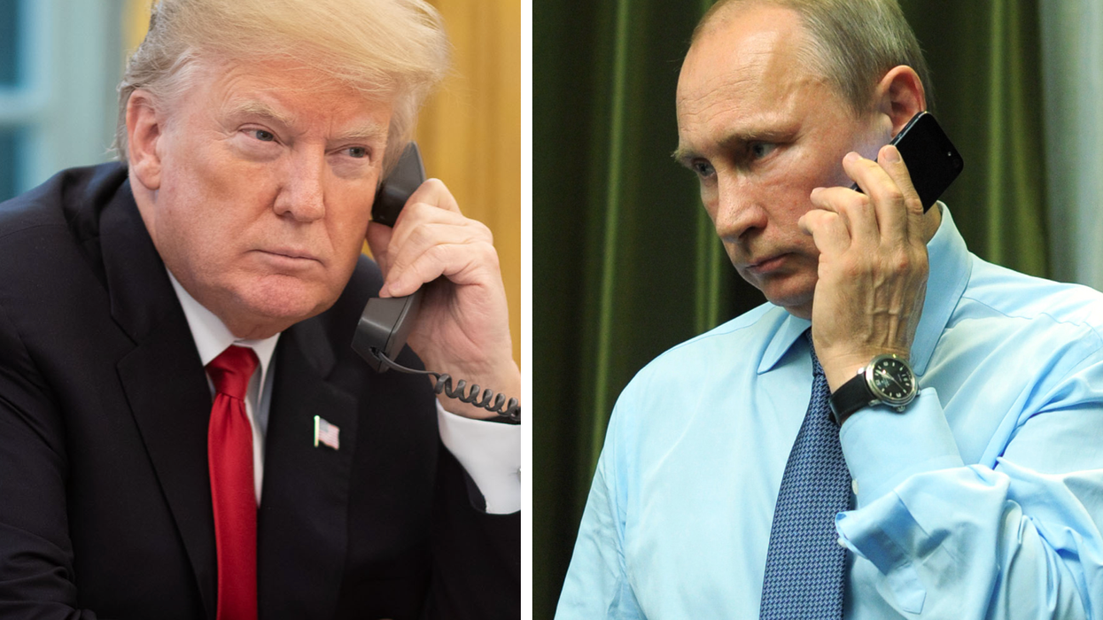 Trump and Putin on phone