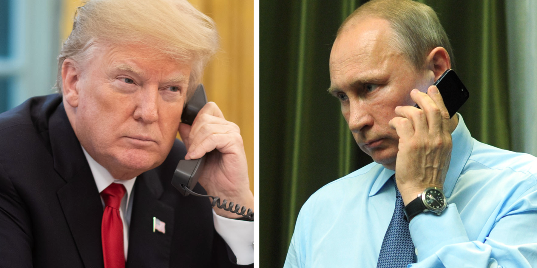 Trump and Putin on phone