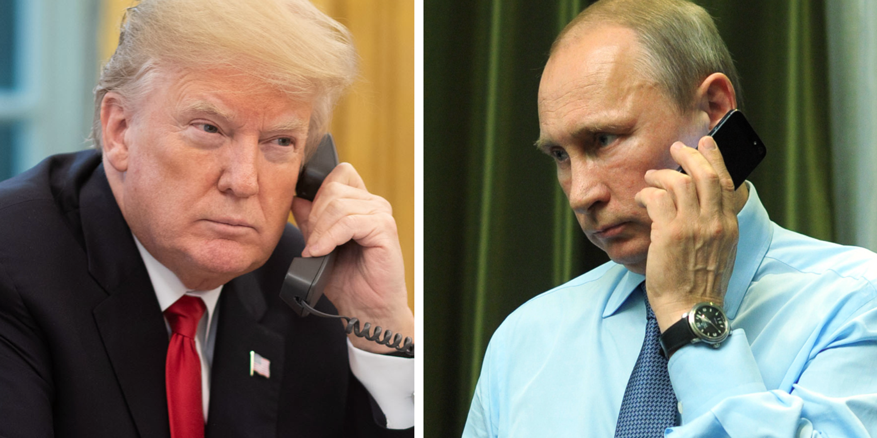 Trump and Putin on phone